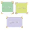 Photo frame clipart illustration design Royalty Free Stock Photos