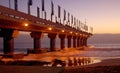 Pier in Port Elizabeth at sunrise