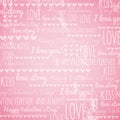 Pink Background With Valentin...