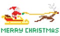 Pixel Art Christmas Santa And ...