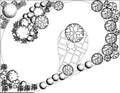 Plan Of Garden Black And White