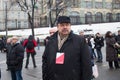 Politician Gennady Gudkov before the opposition March memory Nemtsov
