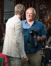 Portofino, Italy - May 09, 2010: Actor Eric Dane and photographer Peter Lindbergh take part in watches promotional photo session