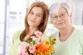 Portrait of mother and daughter at Mother's day