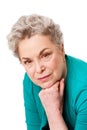 Portrait Of Senior Woman Face