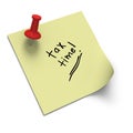 Post it note with tax time message
