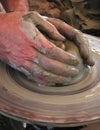 The potter's hands