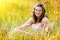 Pretty Teen Girl In Field