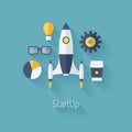 Product Launch Flat Illustration