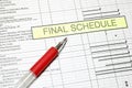 Project Final Schedule