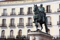 Puerta del Sol. Carlos III monument in Madrid
