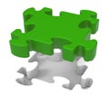 Puzzle Piece Shows Individual ...