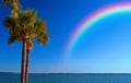 Rainbow Over Ocean