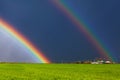Real double rainbow