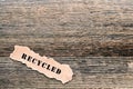 Recycled Title On Old Barnwood...