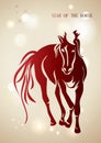 Red Chinese New Year Of Horse ...