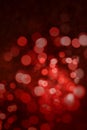 Red Christmas Lights Abstract Background