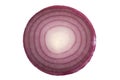 Red Onion On White Macro