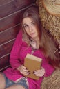 Relaxing Nature Girl Reading B...