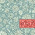 Retro Christmas Background Wit...