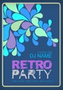Retro poster abstract decorative design Stock Photography