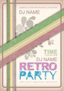 Retro poster abstract decorative design Royalty Free Stock Images