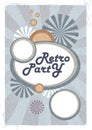 Retro poster abstract decorative posterd design Royalty Free Stock Image