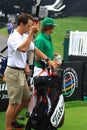 Rickie Fowler with his Caddy