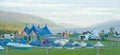 Rockness venue at lochness the site dores beside of the three day musical event held on th th and th june Stock Photo