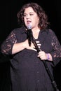 Rosie O'Donnell performing live.