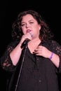 Rosie O'Donnell performing live.