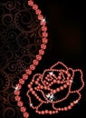 Ruby rose floral banner