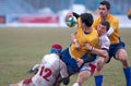 Rugby players during Romania vs Russia