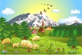 Rustic Mountain Landscape