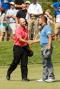 Ryan Moore and Scott Brown at the Memorial Tournament