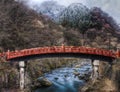 The sacred bridge, Shinkyo at Nikko Japan