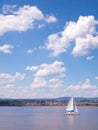 Sailing Boat on the St-Lawrence River
