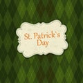 Saint Patrick's Day Card Design Template
