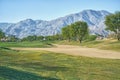 Sand Trap and Fairway at PGA West La Quinta California