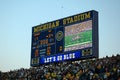 Scoreboard - Michigan vs. Michigan State game