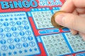 Scratching a lottery ticket