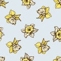 Seamless Flowers Pattern. Natu...