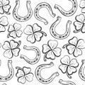 Seamless Luck Vector Background