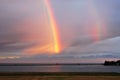 Seaside rainbow Stock Image