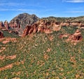 Sedona aerial view arizona red rock country Royalty Free Stock Photography