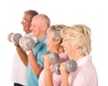 Senior Older People Lifting We...