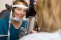 Senior Woman Having Eye Test