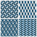 Set Of Geometric Seamless Patt...