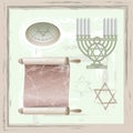 Set Of Of Judaism Symbols