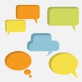 Set Of Speech Bubbles. Vector ...